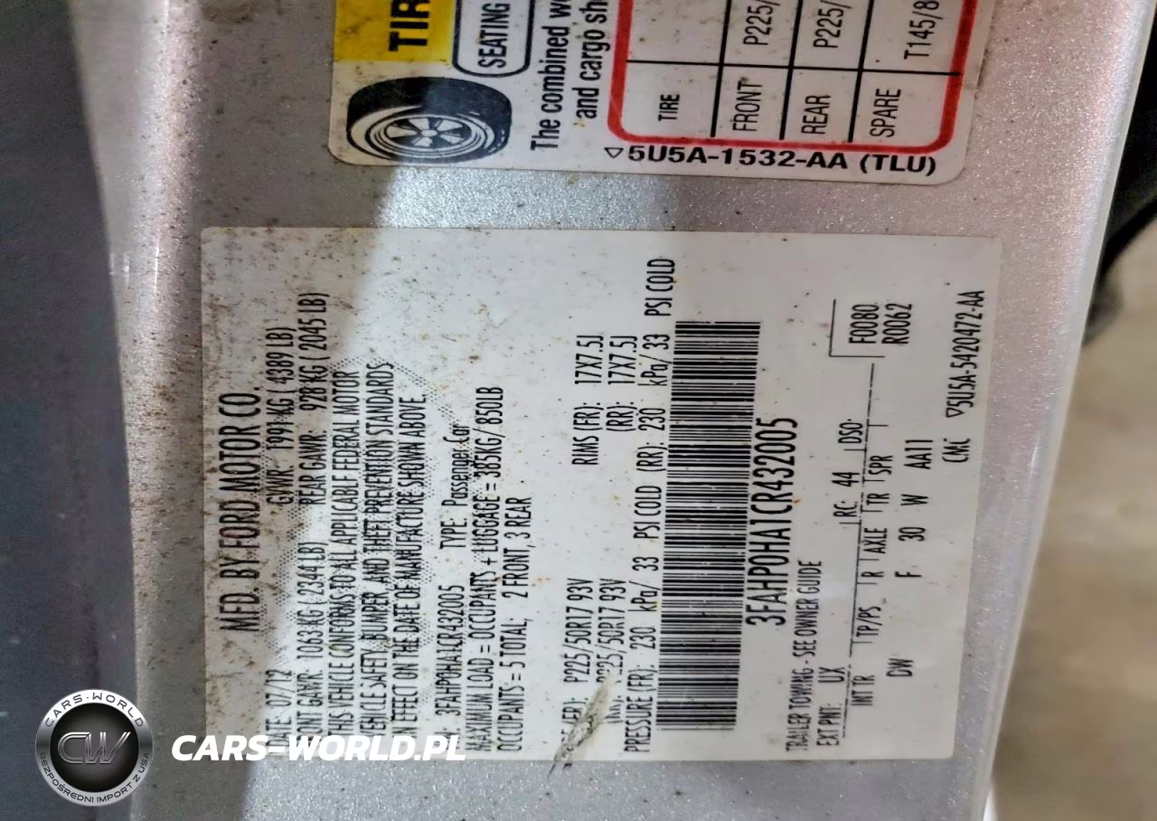 2012 Ford Fusion Se VIN:3FAHP0HA1CR432005 - 13