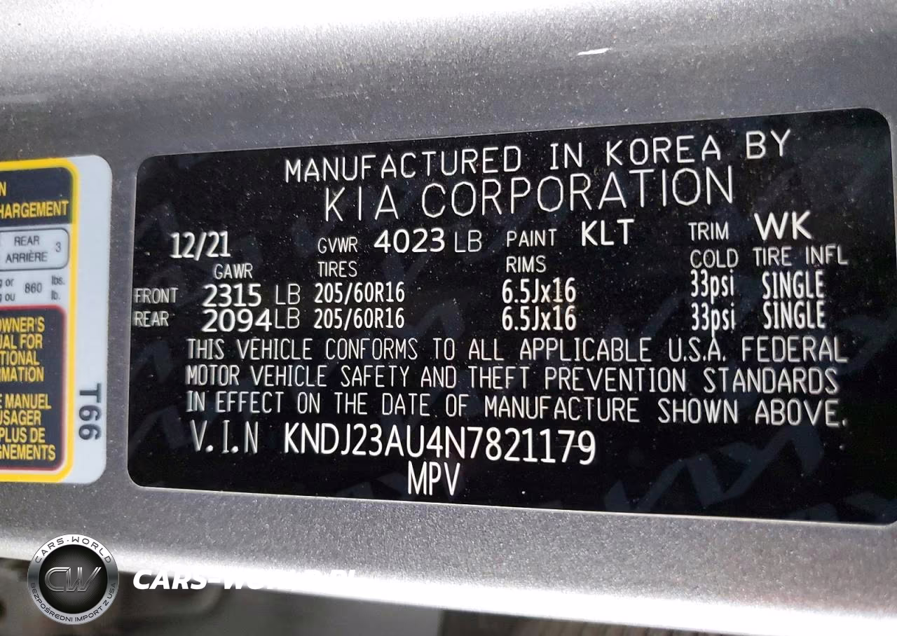 2022 Kia Soul Lx VIN:KNDJ23AU4N7821179 - 12