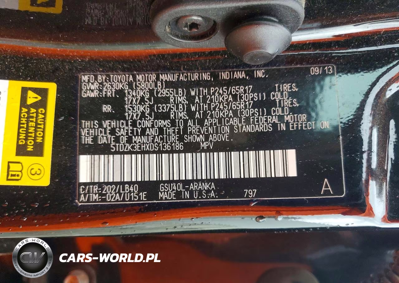 2013 Toyota Highlander Se VIN:5TDZK3EHXDS136186 - 14