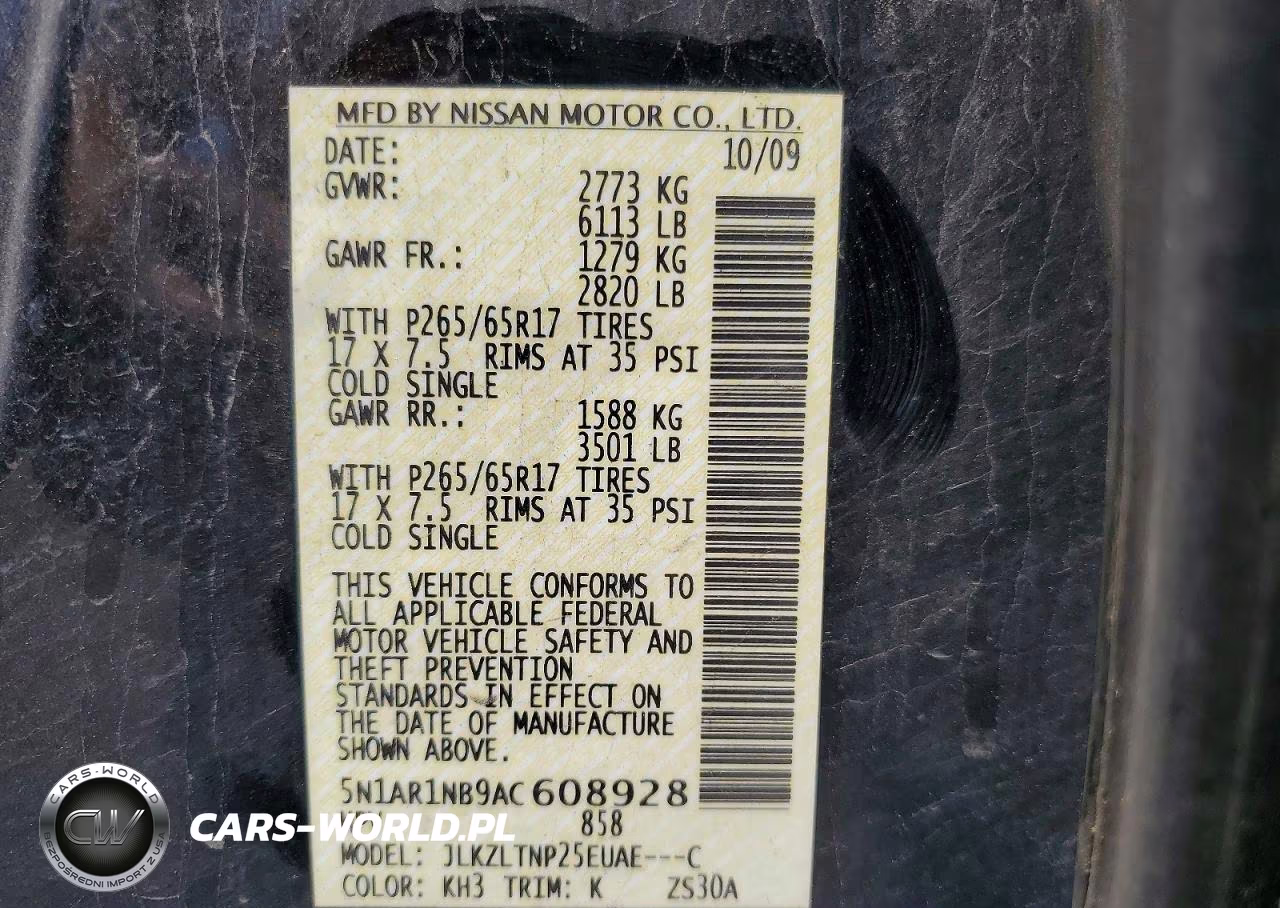 2010 Nissan Pathfinder S VIN:5N1AR1NB9AC608928 - 14