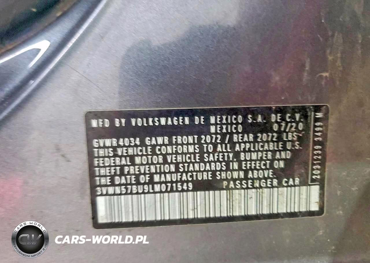 2020 Volkswagen Jetta S VIN:3VWN57BU9LM071549 - 12