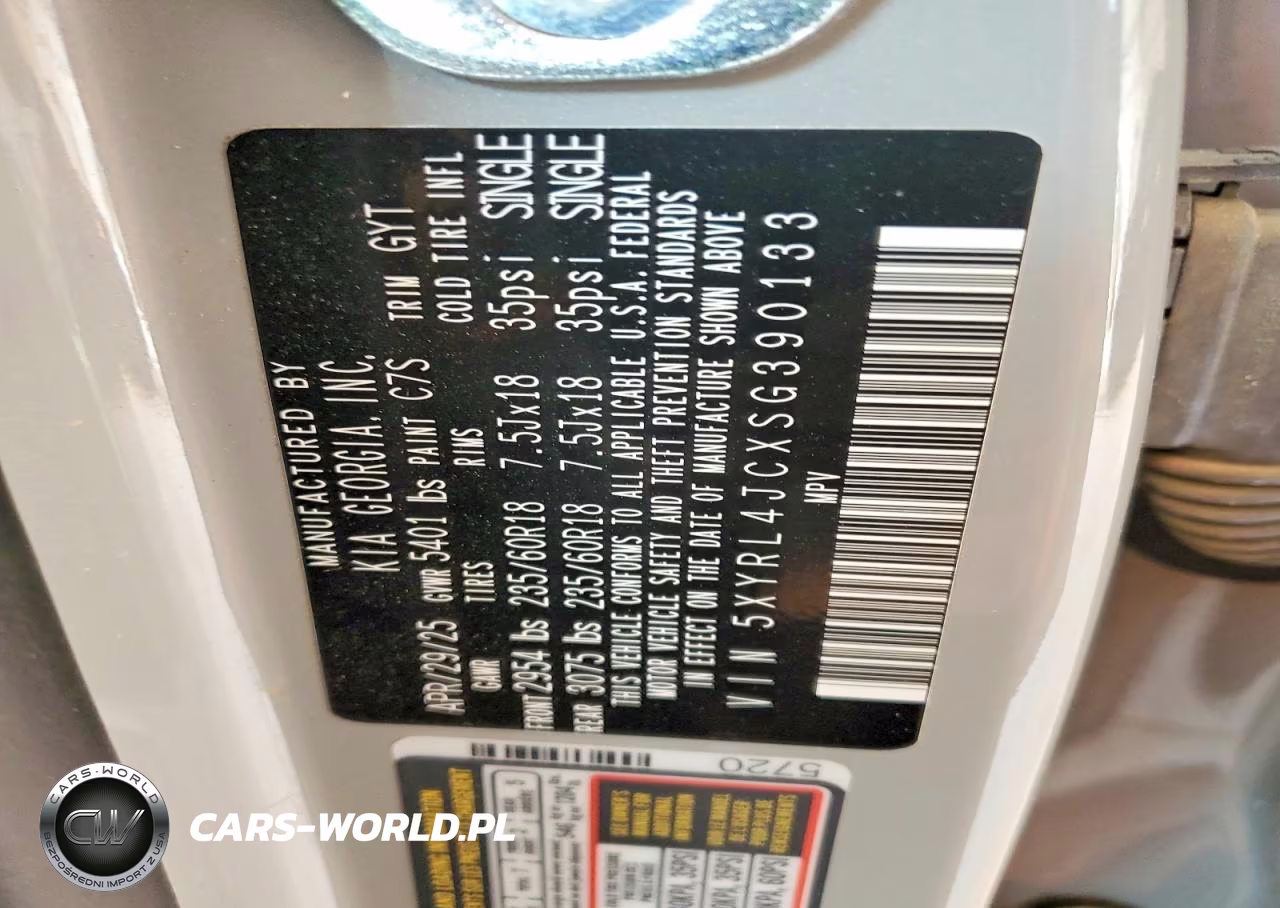 2025 Kia Sorento S VIN:5XYRL4JCXSG390133 - 13