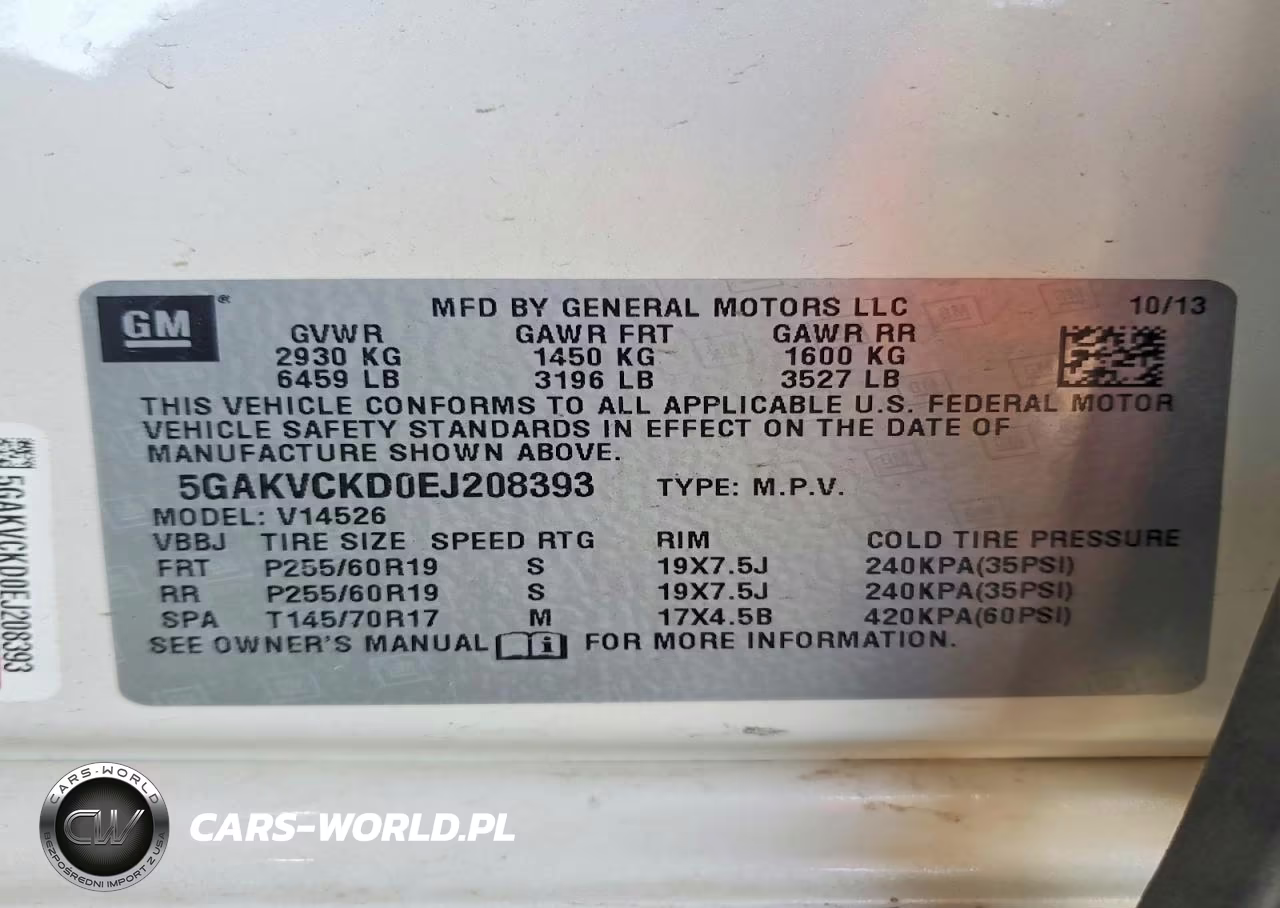 2014 Buick Enclave VIN:5GAKVCKD0EJ208393 - 13