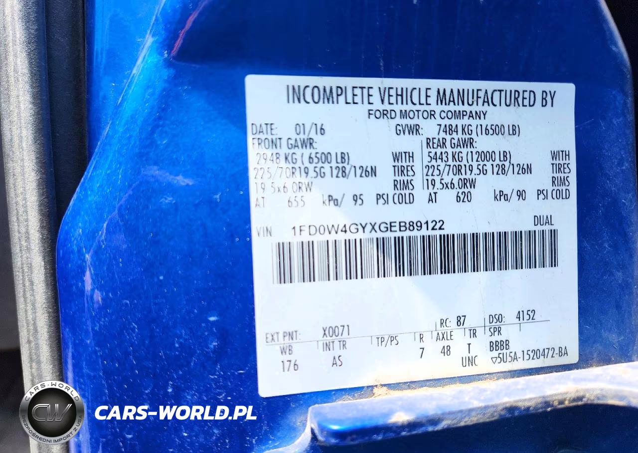 2016 Ford F450 Super Duty VIN:1FD0W4GYXGEB89122 - 12