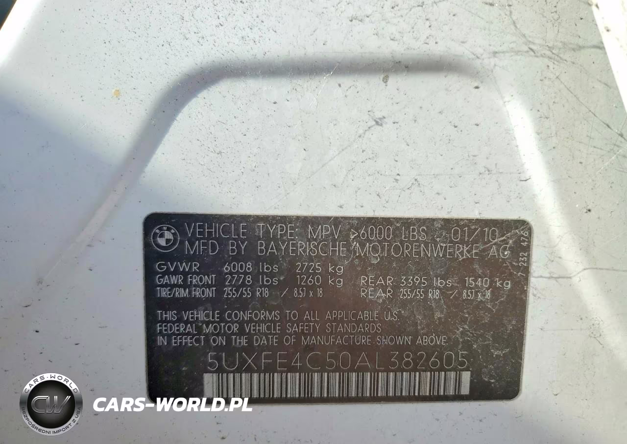 2010 BMW X5 xDrive30I VIN:5UXFE4C50AL382605 - 13