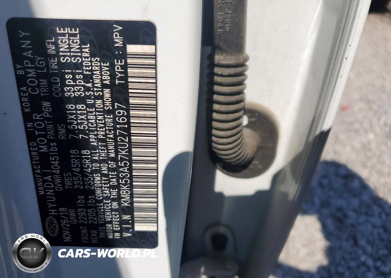 2019 Hyundai Kona Ultimate VIN:KM8K53A57KU271697 - 13