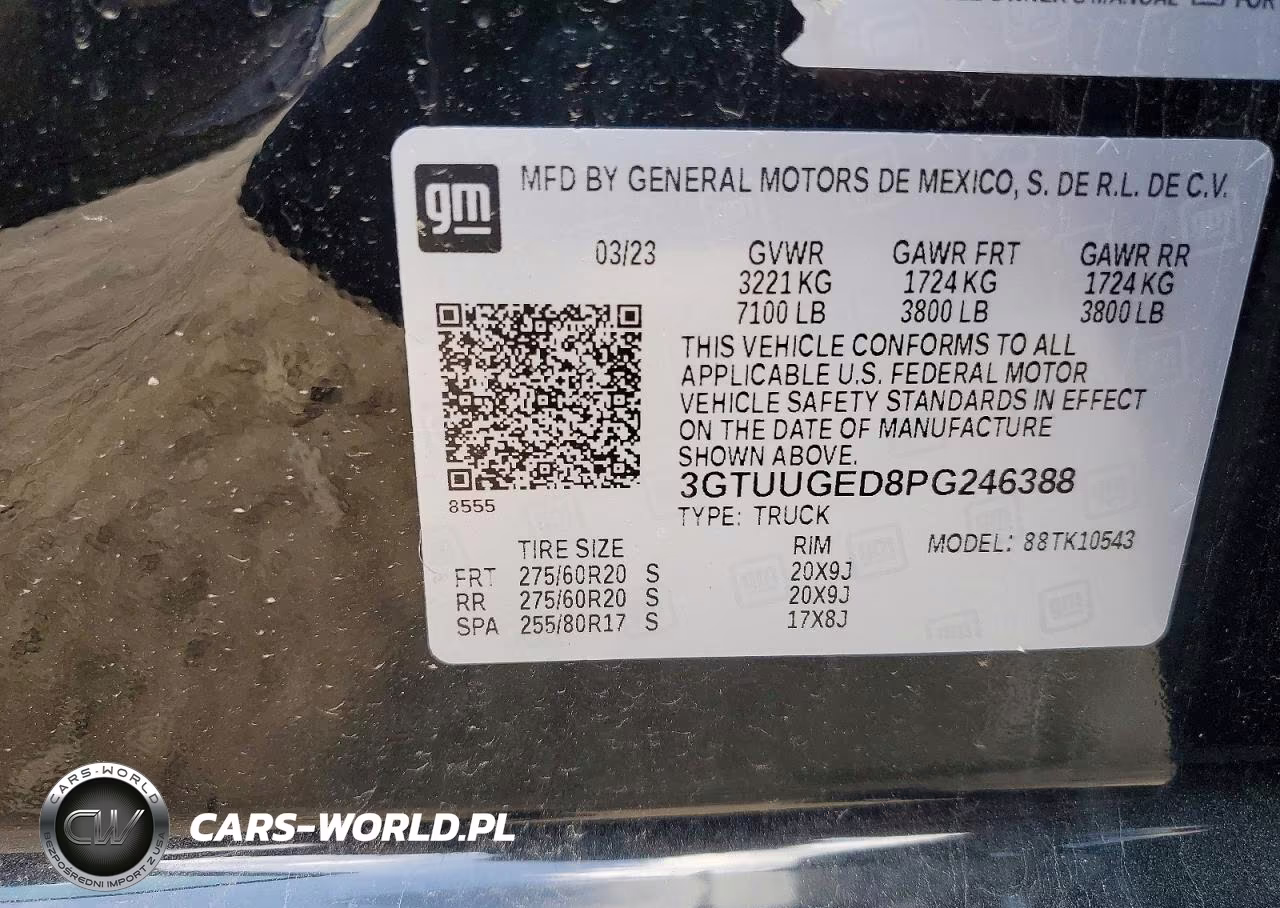 2023 GMC Sierra K1500 Denali VIN:3GTUUGED8PG246388 - 12