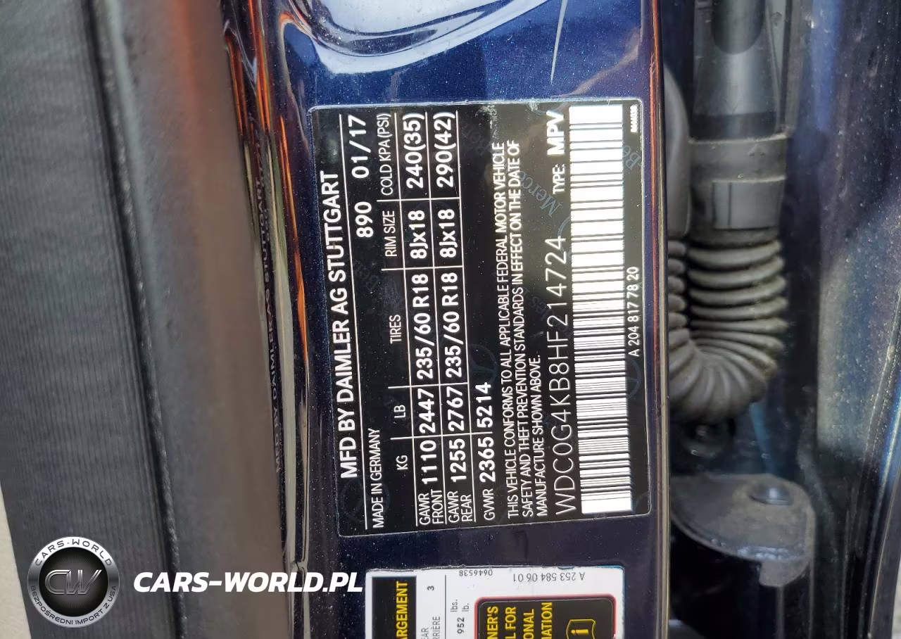 2017 Mercedes-Benz Glc 300 4Matic VIN:WDC0G4KB8HF214724 - 13