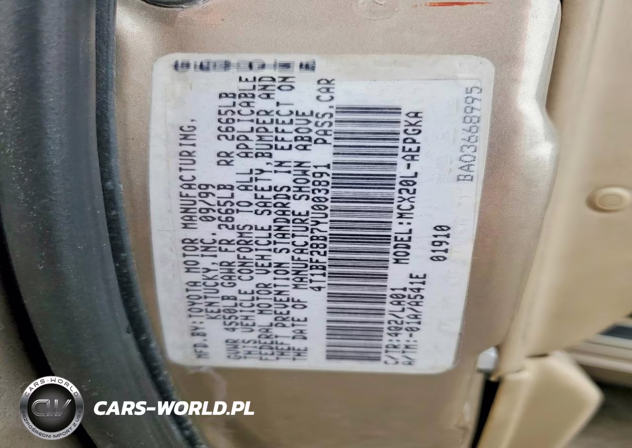 2000 Toyota Avalon Xls VIN:4T1BF28B7YU003891 - 12