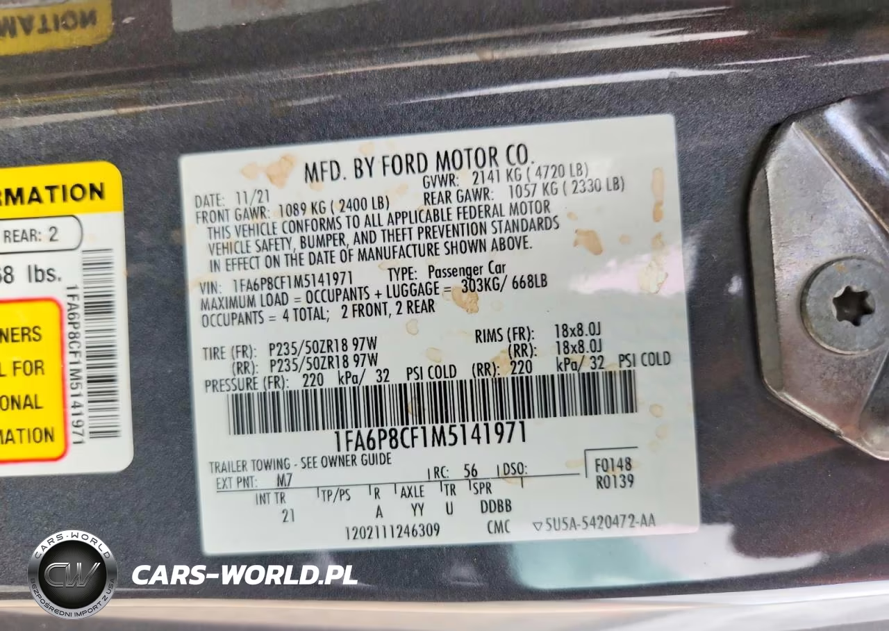 2021 Ford Mustang Gt VIN:1FA6P8CF1M5141971 - 13