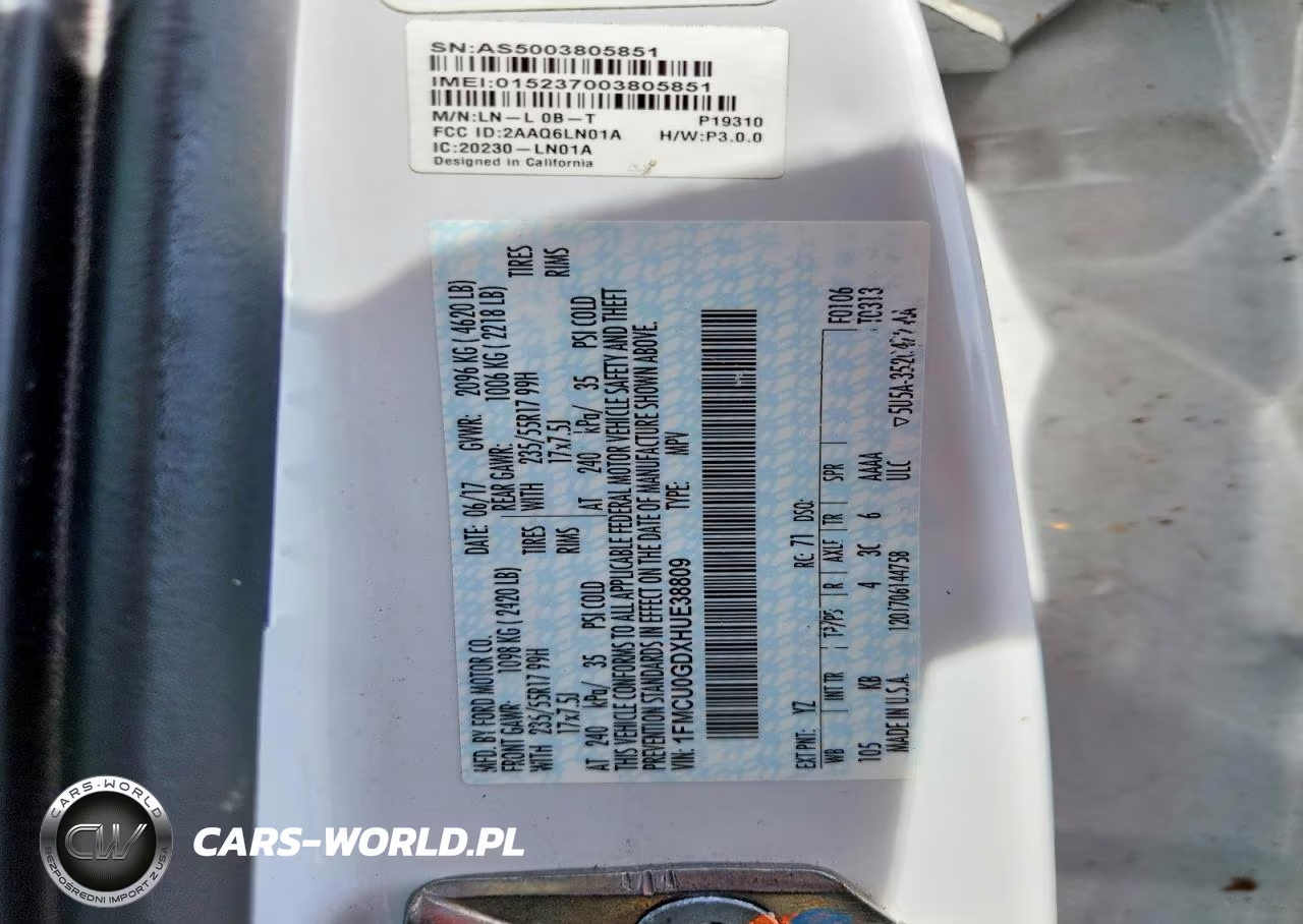 2017 Ford Escape Se VIN:1FMCU0GDXHUE38809 - 13