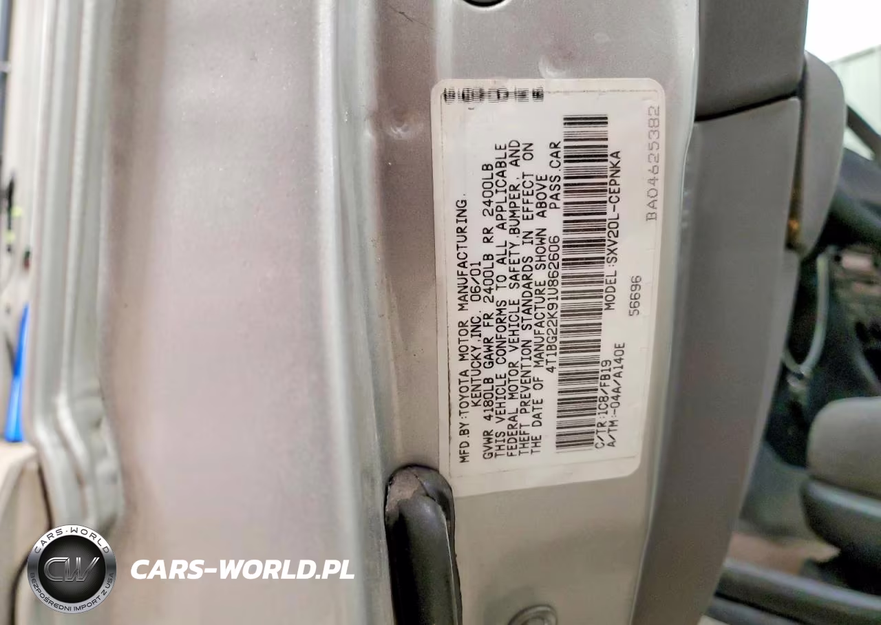 2001 Toyota Camry Le 4D Sedan VIN:4T1BG22K91U862606 - 13