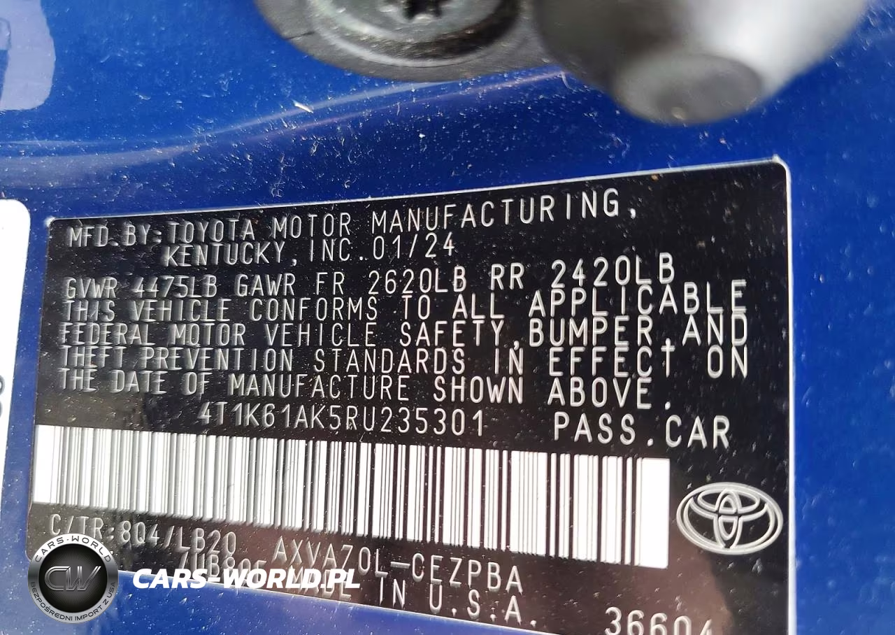 2024 Toyota Camry Xse VIN:4T1K61AK5RU235301 - 13