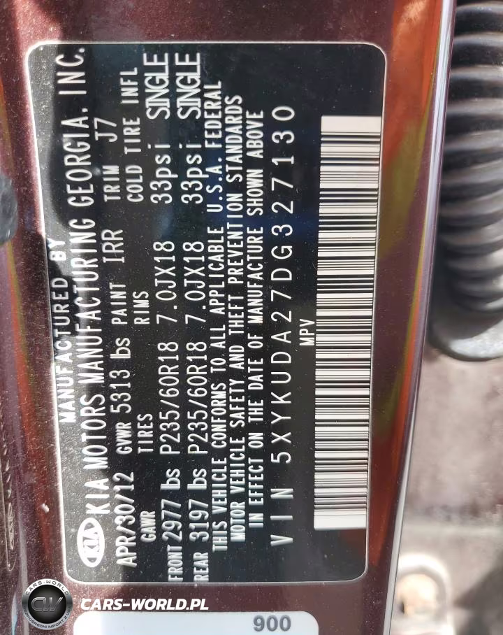 2013 Kia Sorento Ex VIN:5XYKUDA27DG327130 - 14