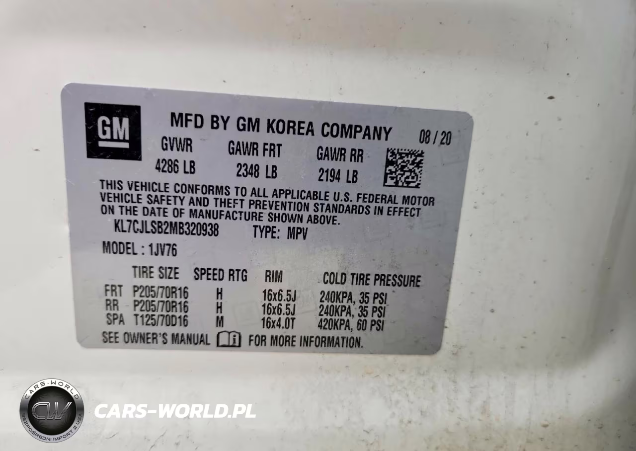 2021 Chevrolet Trax 1Lt VIN:KL7CJLSB2MB320938 - 14