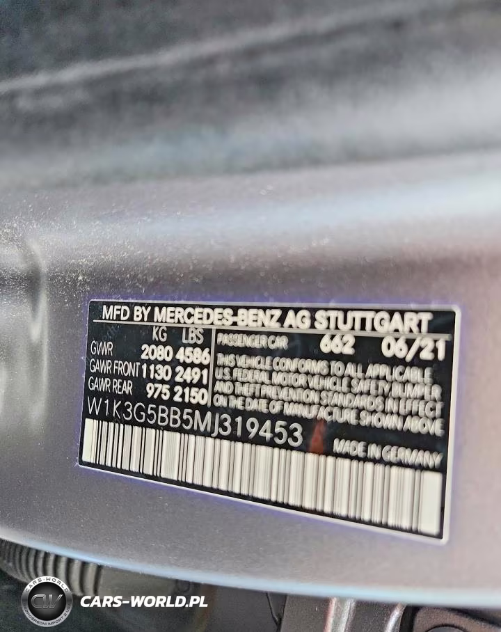 2021 Mercedes-Benz A Class VIN:W1K3G5BB5MJ319453 - 12