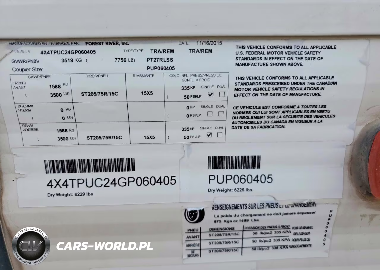 2016 Forest River Puma Camper VIN:4X4TPUC24GP060405 - 8