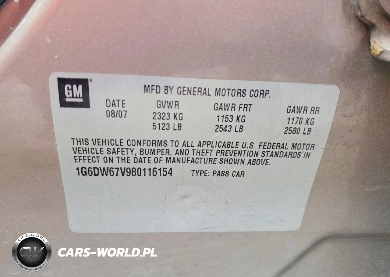 2008 Cadillac Sts VIN:1G6DW67V980116154 - 12