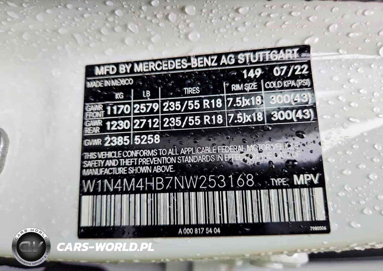 2022 Mercedes-Benz Glb 250 4Matic VIN:W1N4M4HB7NW253168 - 14