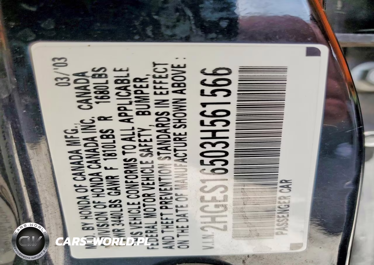 2003 Honda Civic Lx VIN:2HGES16503H561566 - 12