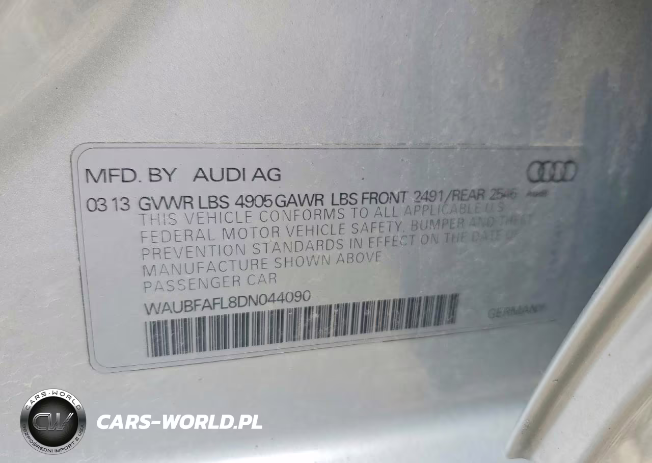 2013 Audi A4 Premium VIN:WAUBFAFL8DN044090 - 12