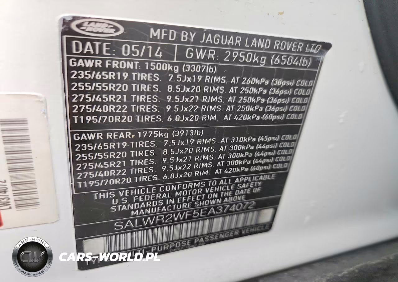 2014 Land Rover Range Rover Sport Hse VIN:SALWR2WF5EA374072 - 12