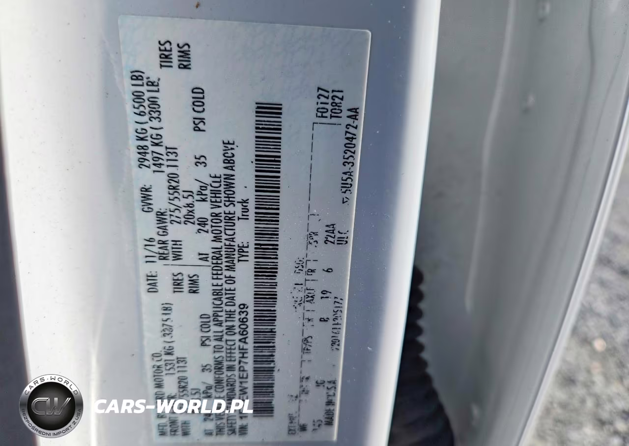 2017 Ford F150 Supercrew VIN:1FTEW1EP7HFA60639 - 12