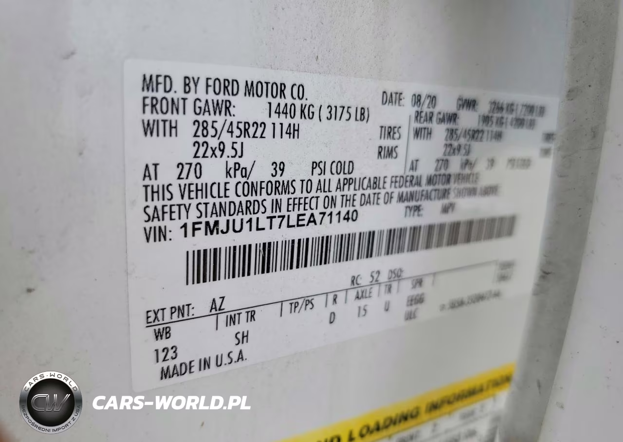 2020 Ford Expedition Platinum VIN:1FMJU1LT7LEA71140 - 12