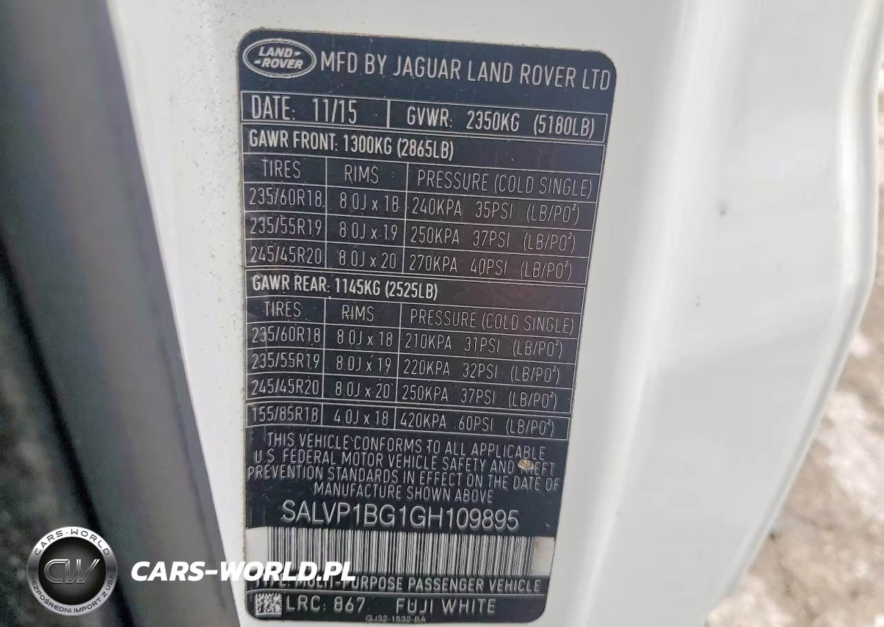 2016 Land Rover Range Rover Evoque Se VIN:SALVP1BG1GH109895 - 13