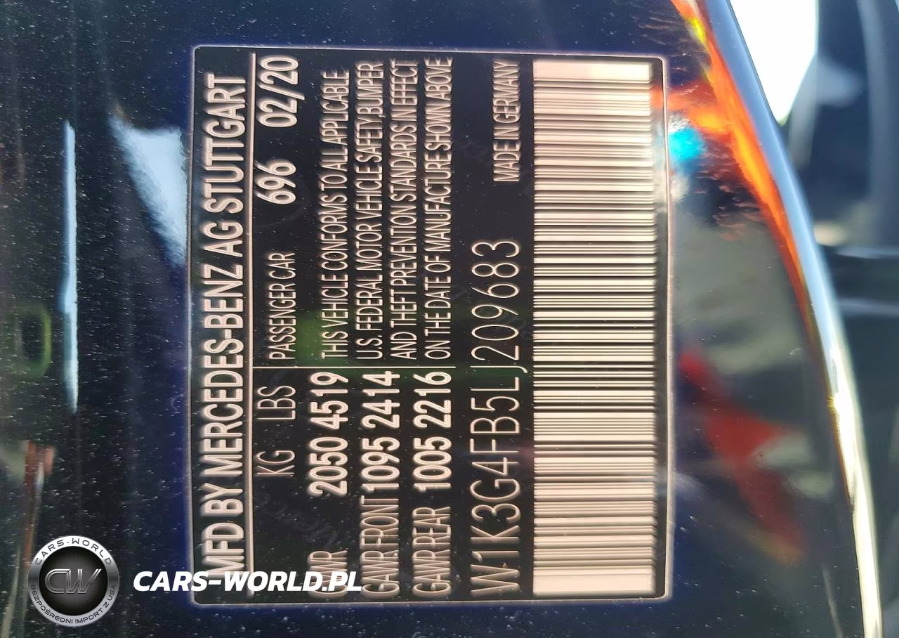 2020 Mercedes-Benz A 220 4Matic VIN:W1K3G4FB5LJ209683 - 12