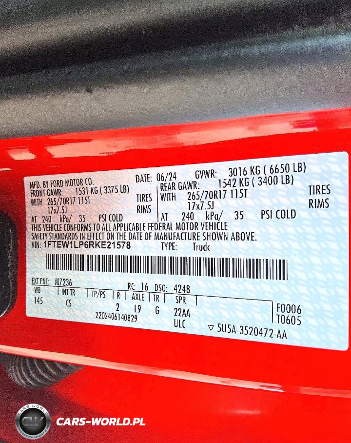 2024 Ford F150 Xl VIN:1FTEW1LP6RKE21578 - 12