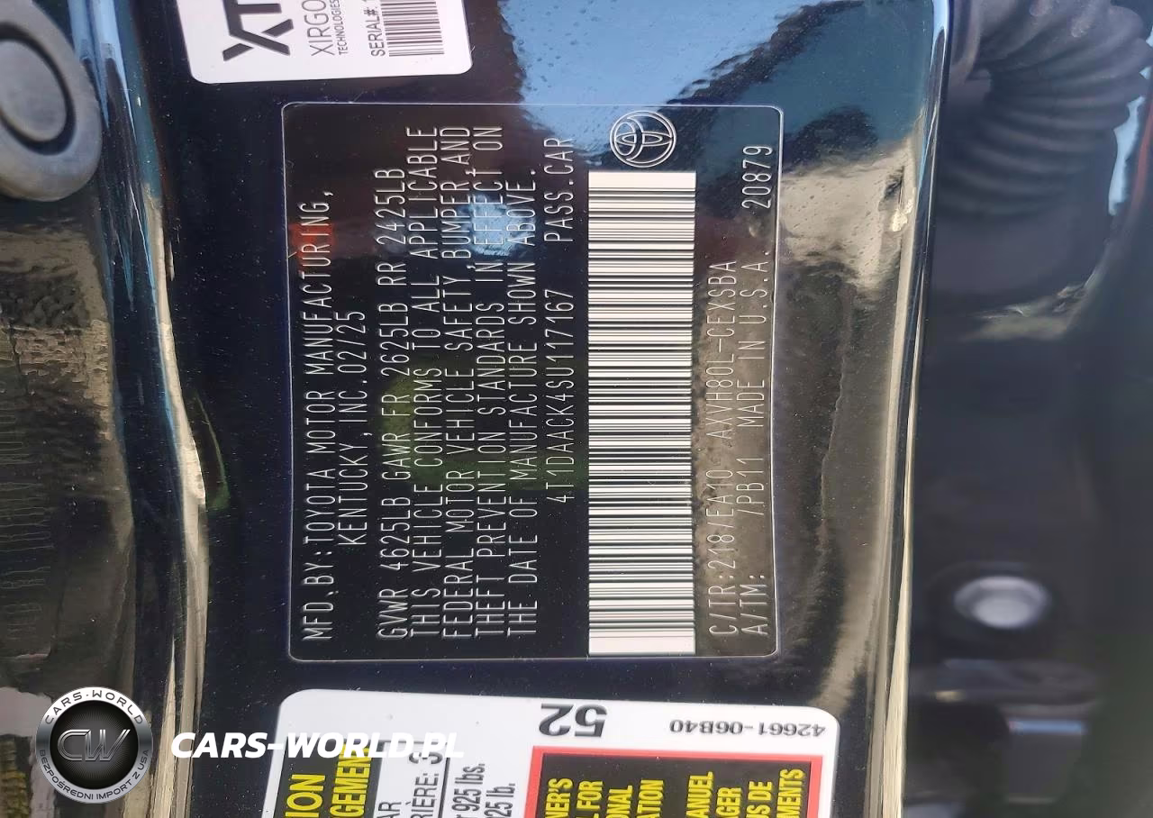 2025 Toyota Camry Se VIN:4T1DAACK4SU117167 - 13