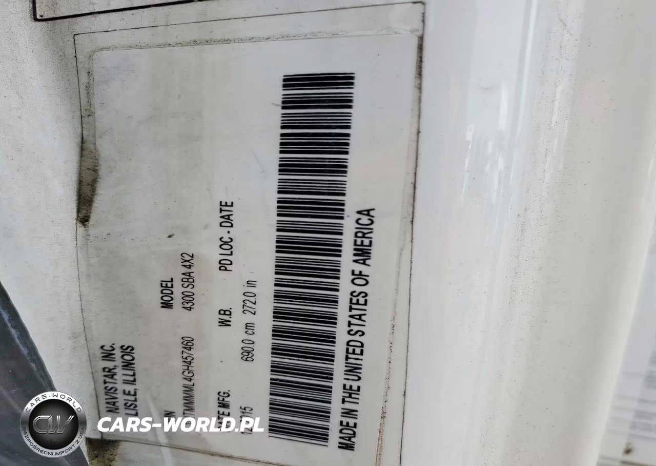 2016 International 4300 Box Truck VIN:1HTMMMML4GH457460 - 13