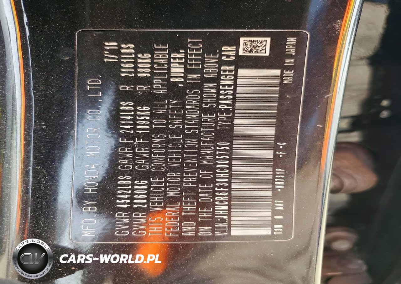 2017 Honda Accord Hybrid VIN:JHMCR6F30HC005750 - 13