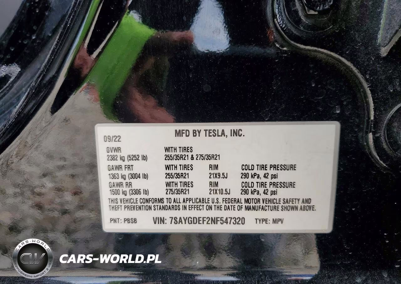 2022 Tesla Model Y VIN:7SAYGDEF2NF547320 - 13