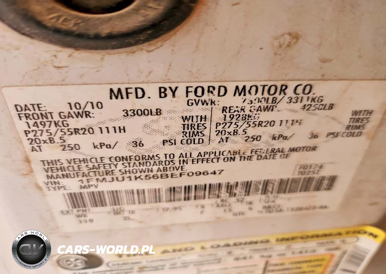 2011 Ford Expedition Limited VIN:1FMJU1K56BEF09647 - 13