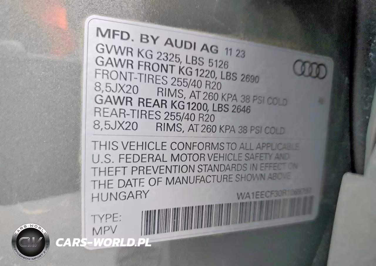 2024 Audi Q3 Premium Plus S Line 45 VIN:WA1EECF30R1069797 - 14