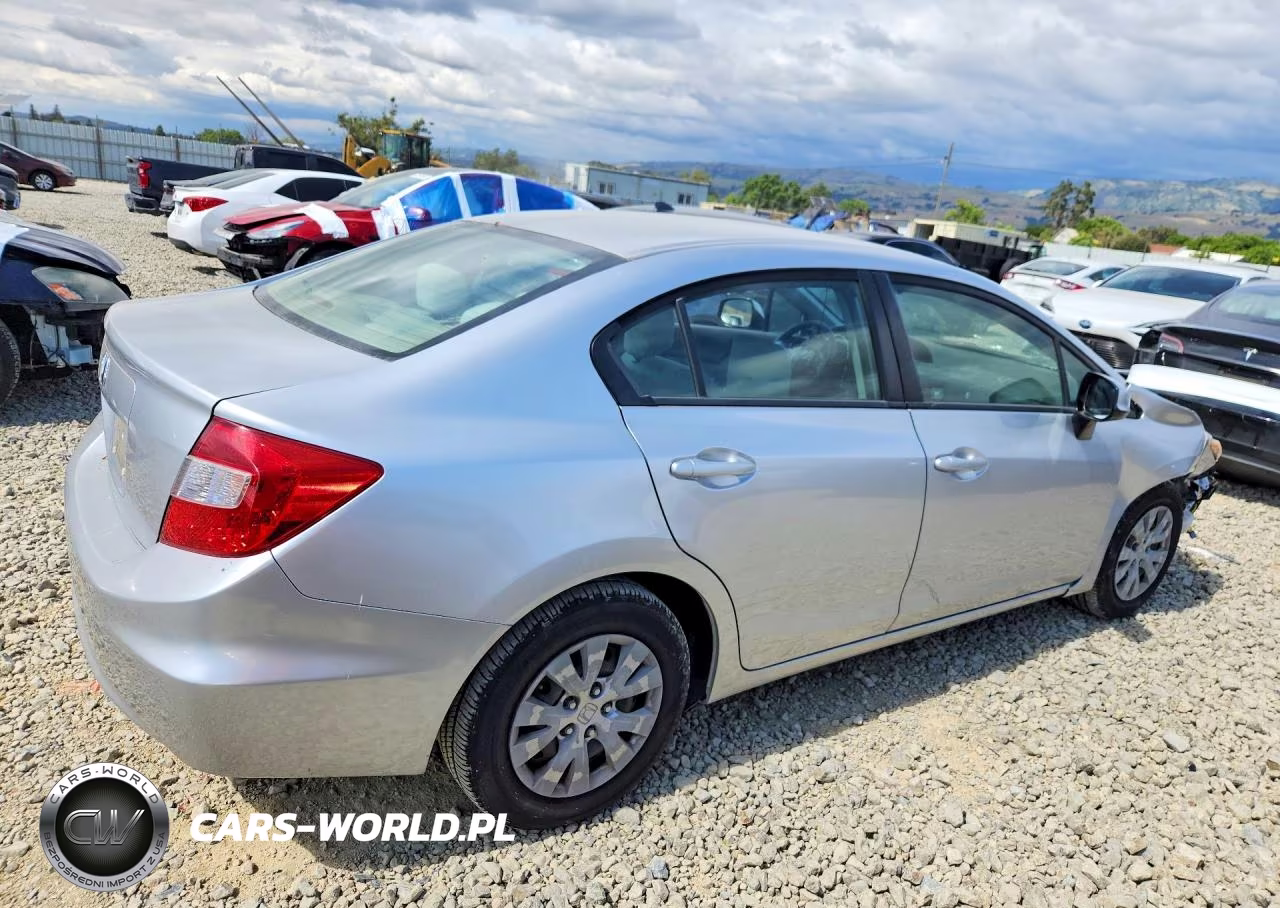 2012 Honda Civic Lx VIN:JHMFB2F50CS004317 - 3