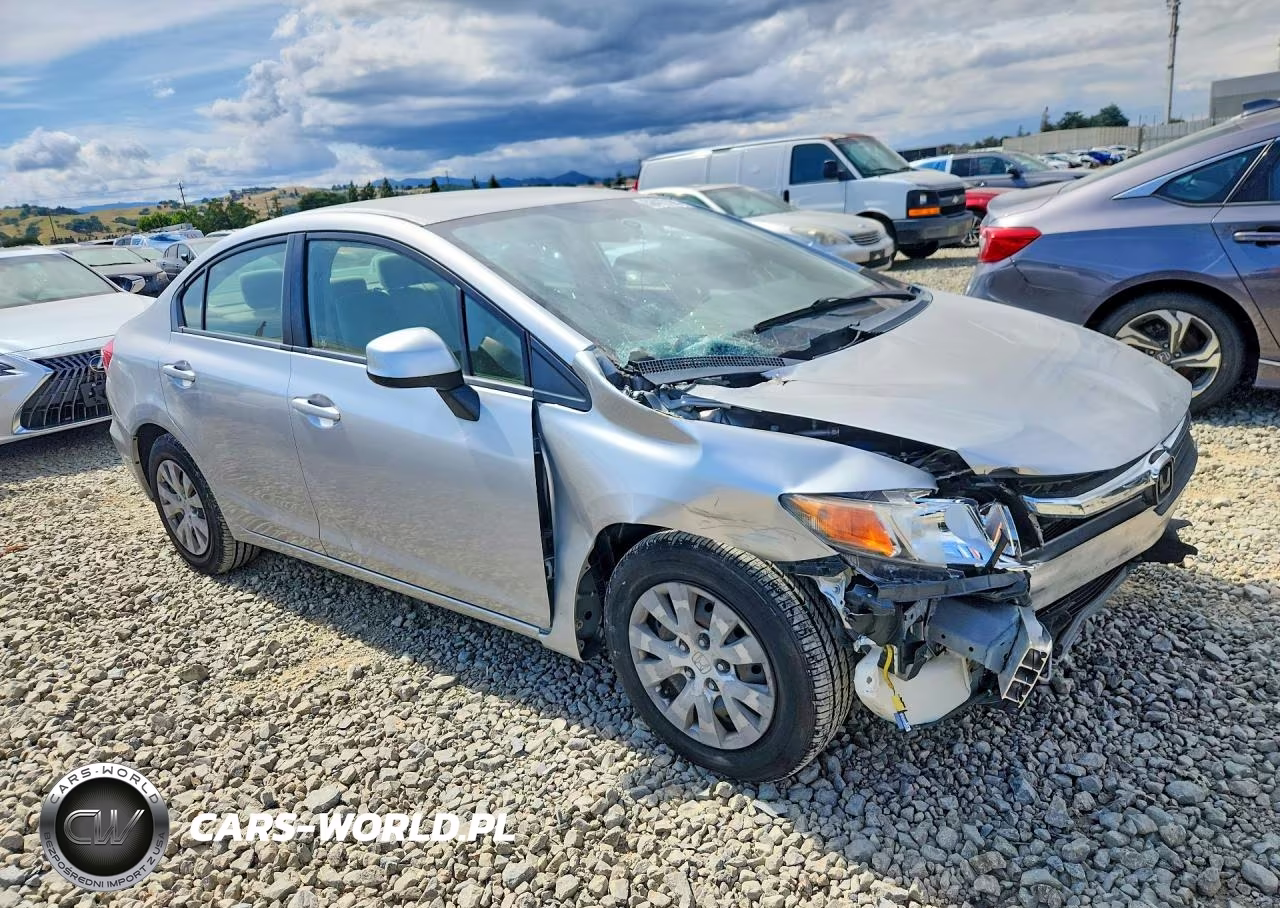 2012 Honda Civic Lx VIN:JHMFB2F50CS004317 - 4