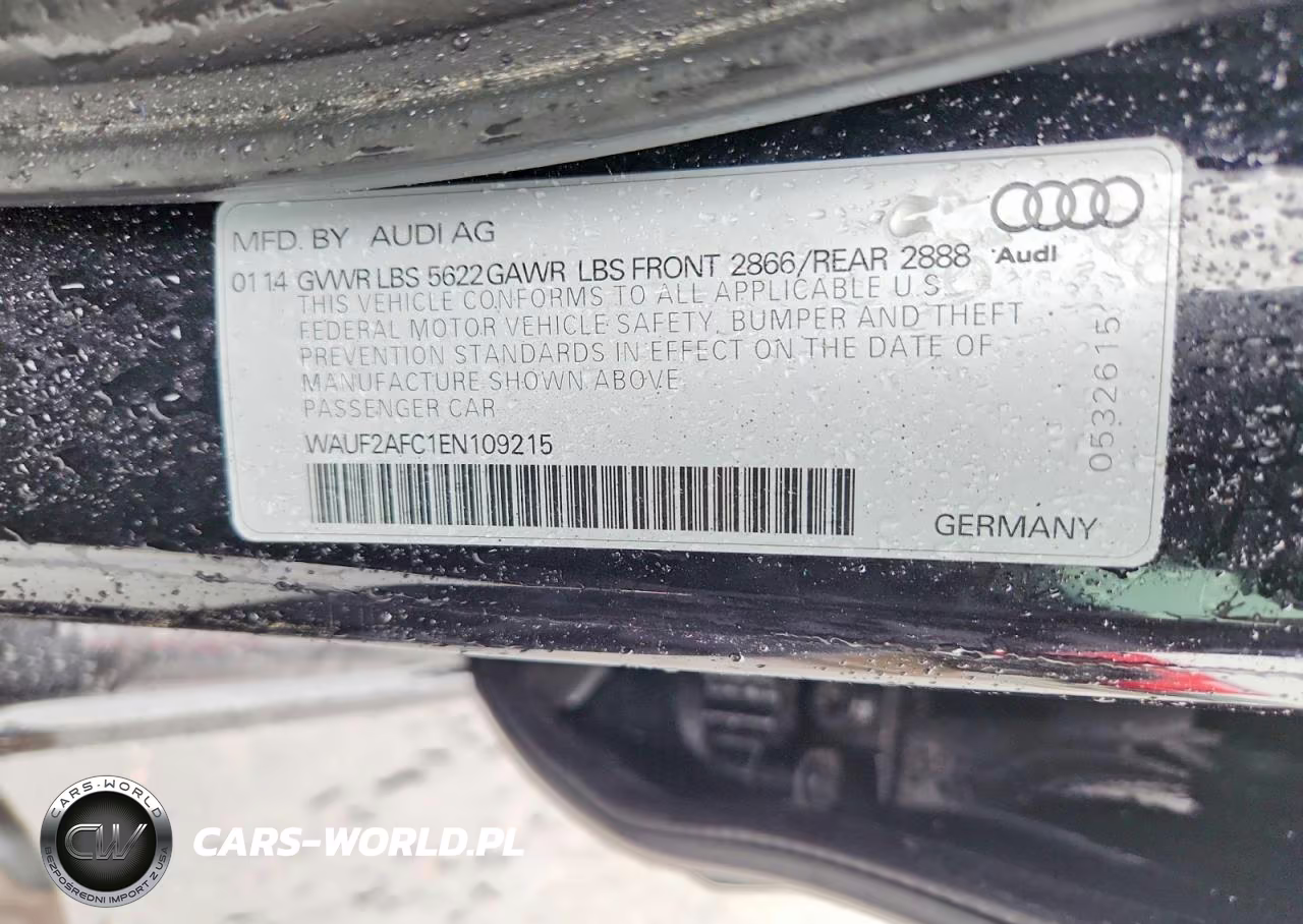 2014 Audi S6 VIN:WAUF2AFC1EN109215 - 12