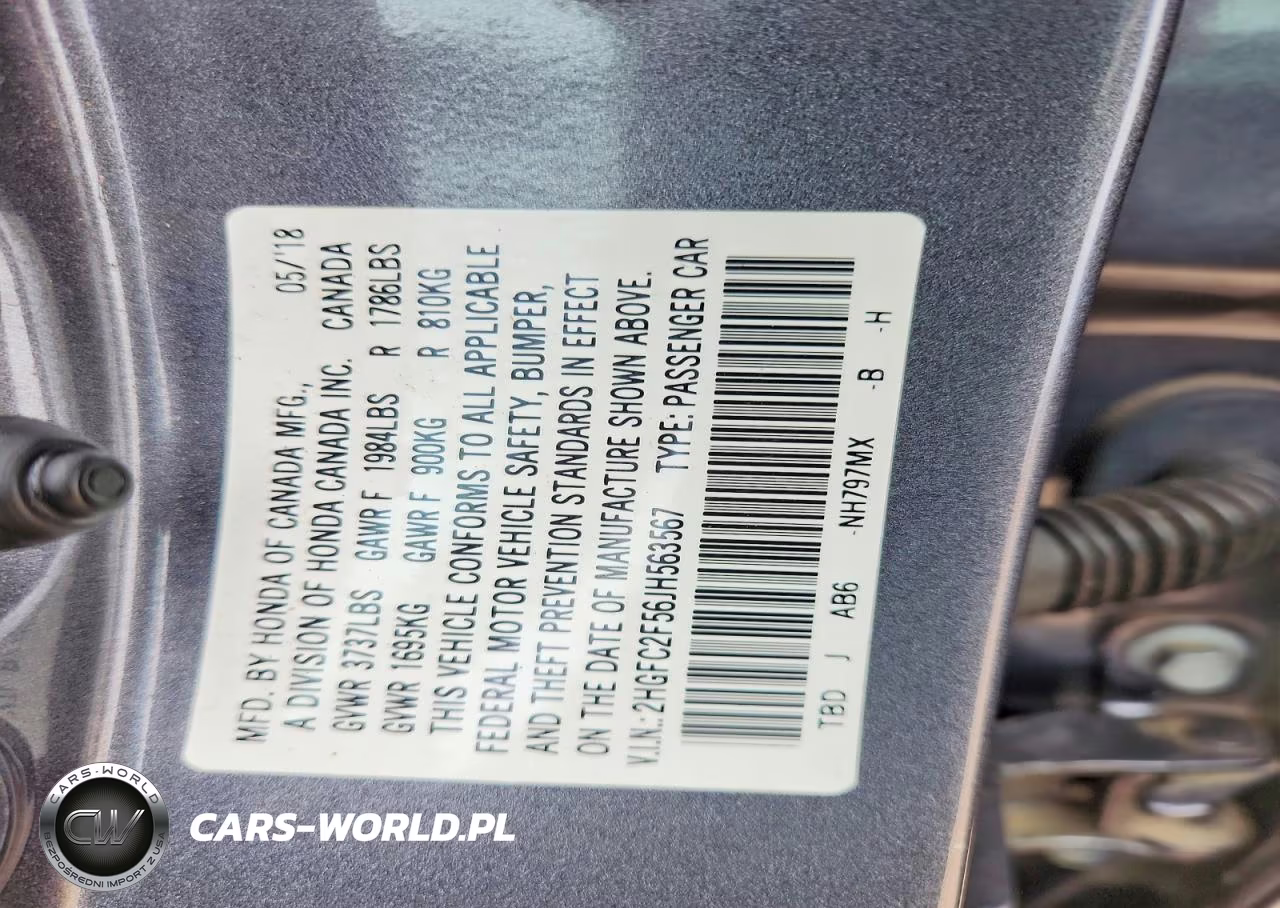 2018 Honda Civic Lx VIN:2HGFC2F56JH563567 - 12