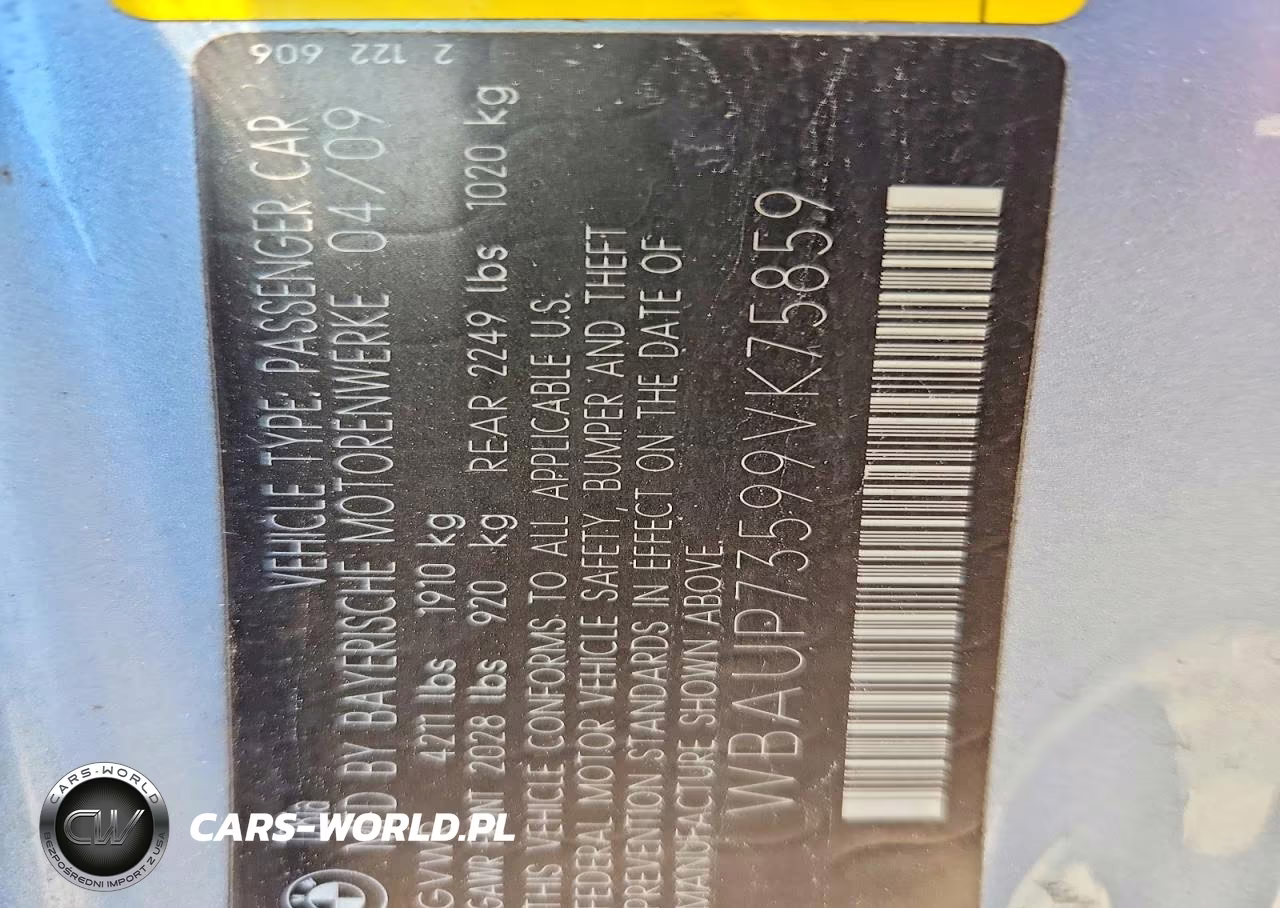 2009 BMW 128 I VIN:WBAUP73599VK75859 - 12
