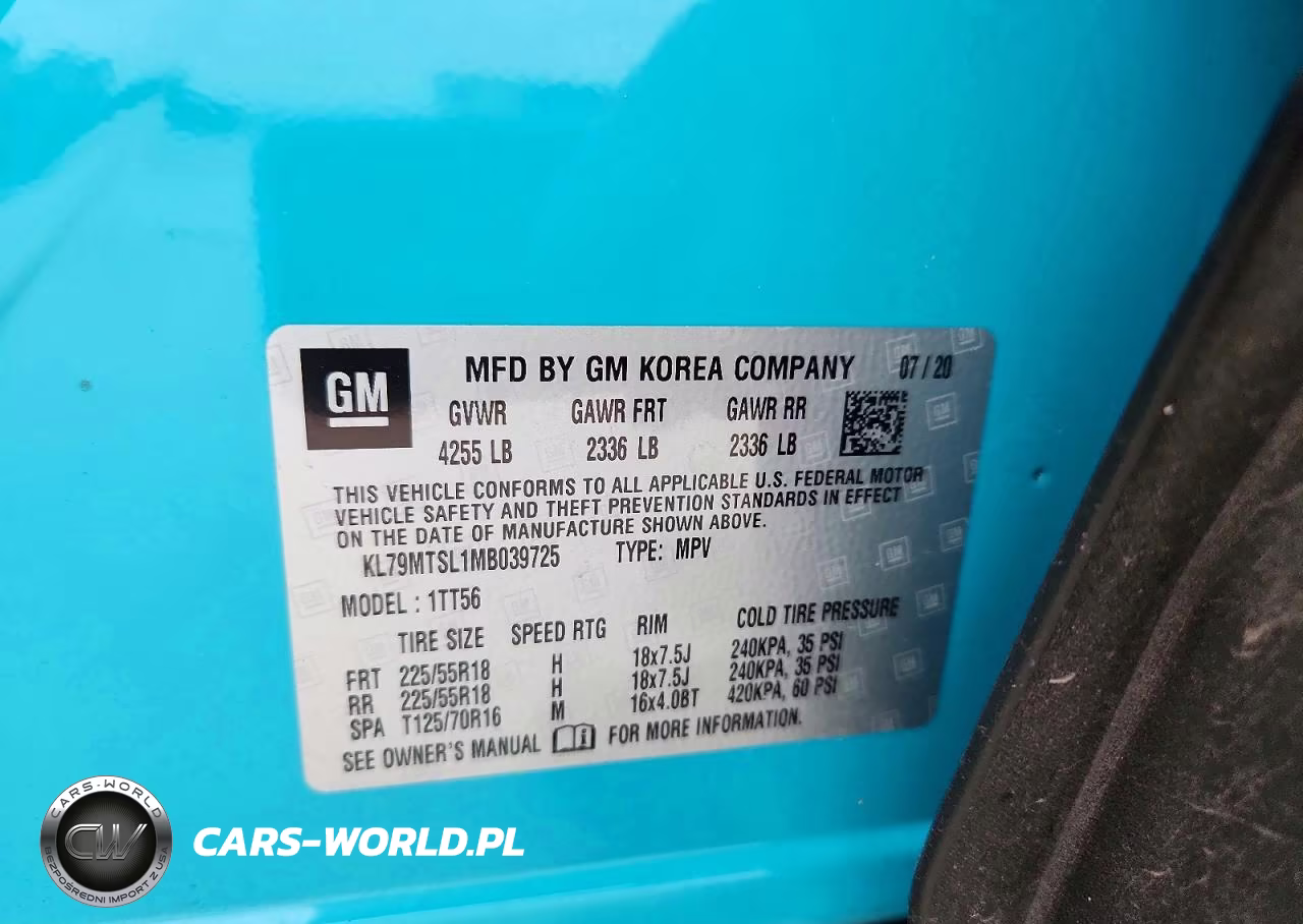 2021 Chevrolet Trailblazer Rs VIN:KL79MTSL1MB039725 - 12
