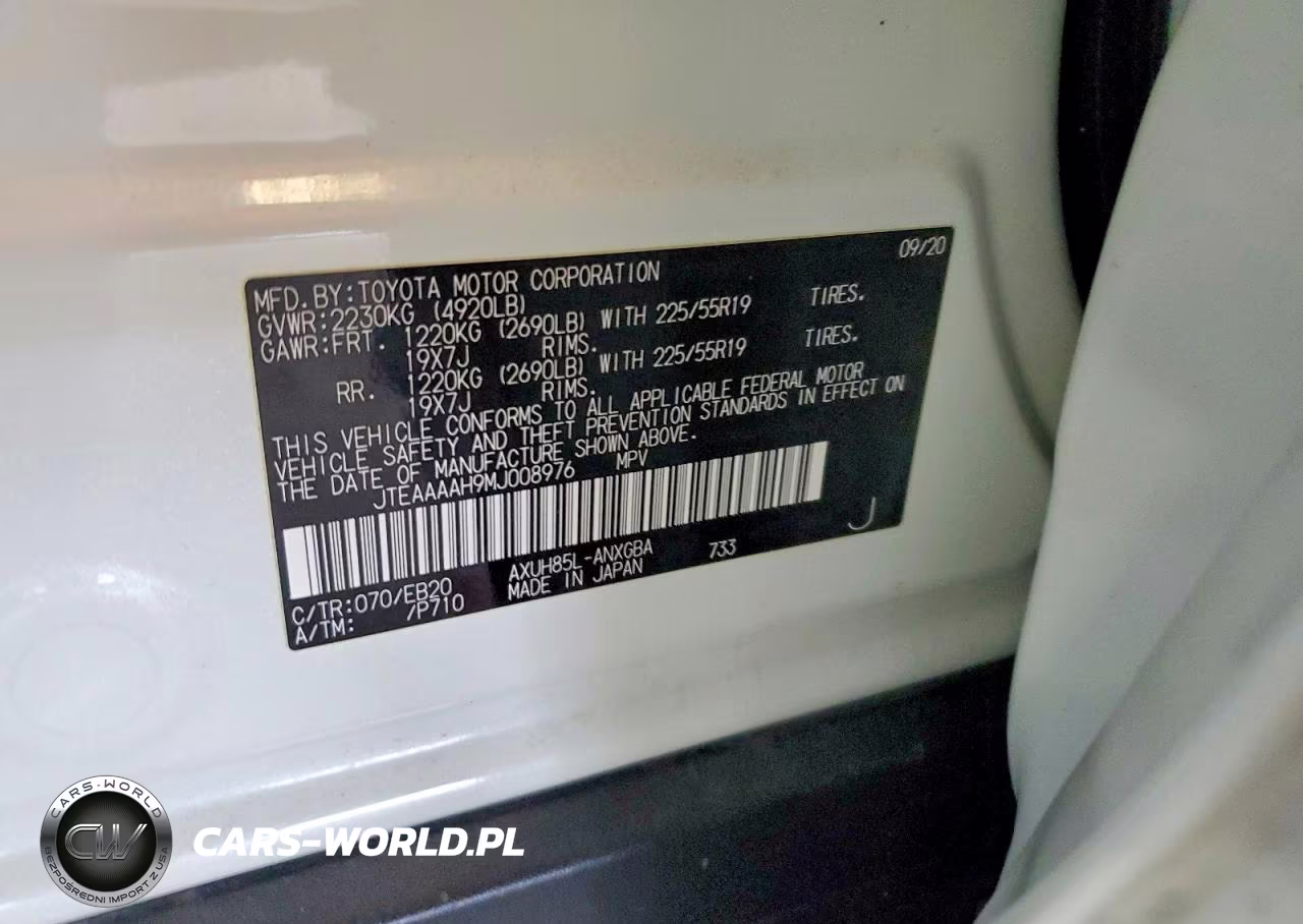 2021 Toyota Venza Xle VIN:JTEAAAAH9MJ008976 - 14