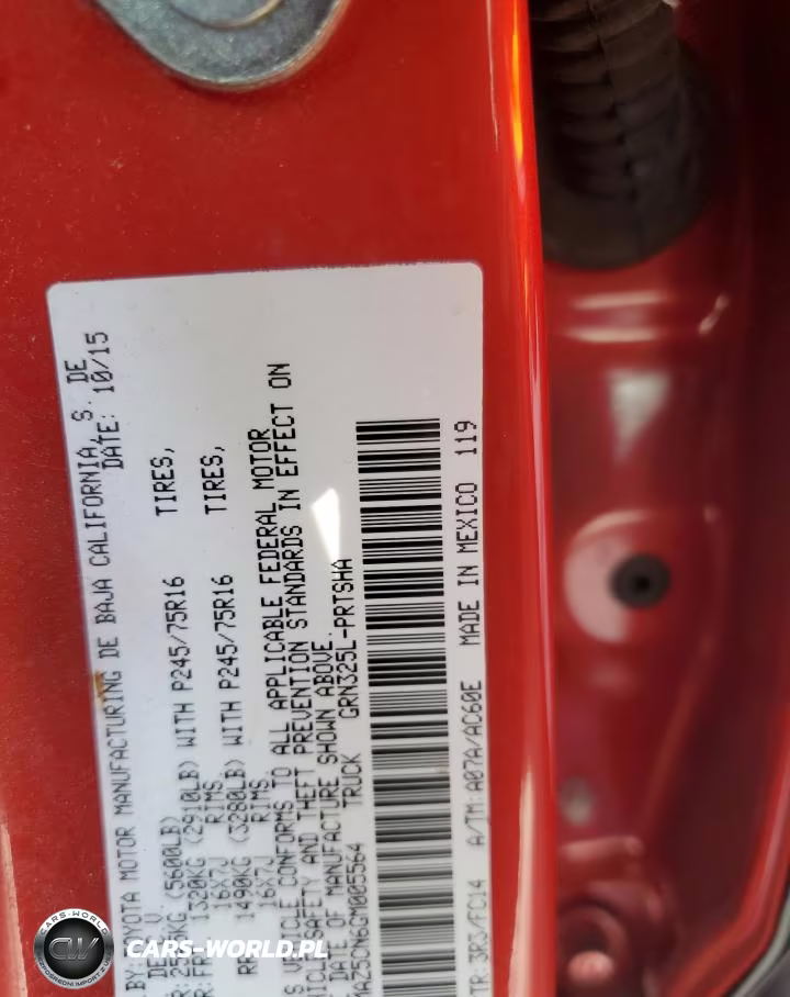 2016 Toyota Tacoma Sr5 V6 VIN:3TMAZ5CN6GM005564 - 12