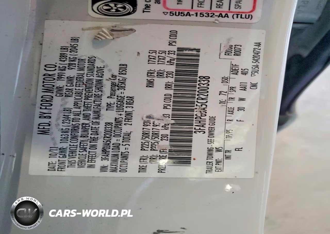 2012 Ford Fusion Sel VIN:3FAHP0JA5CR200338 - 12