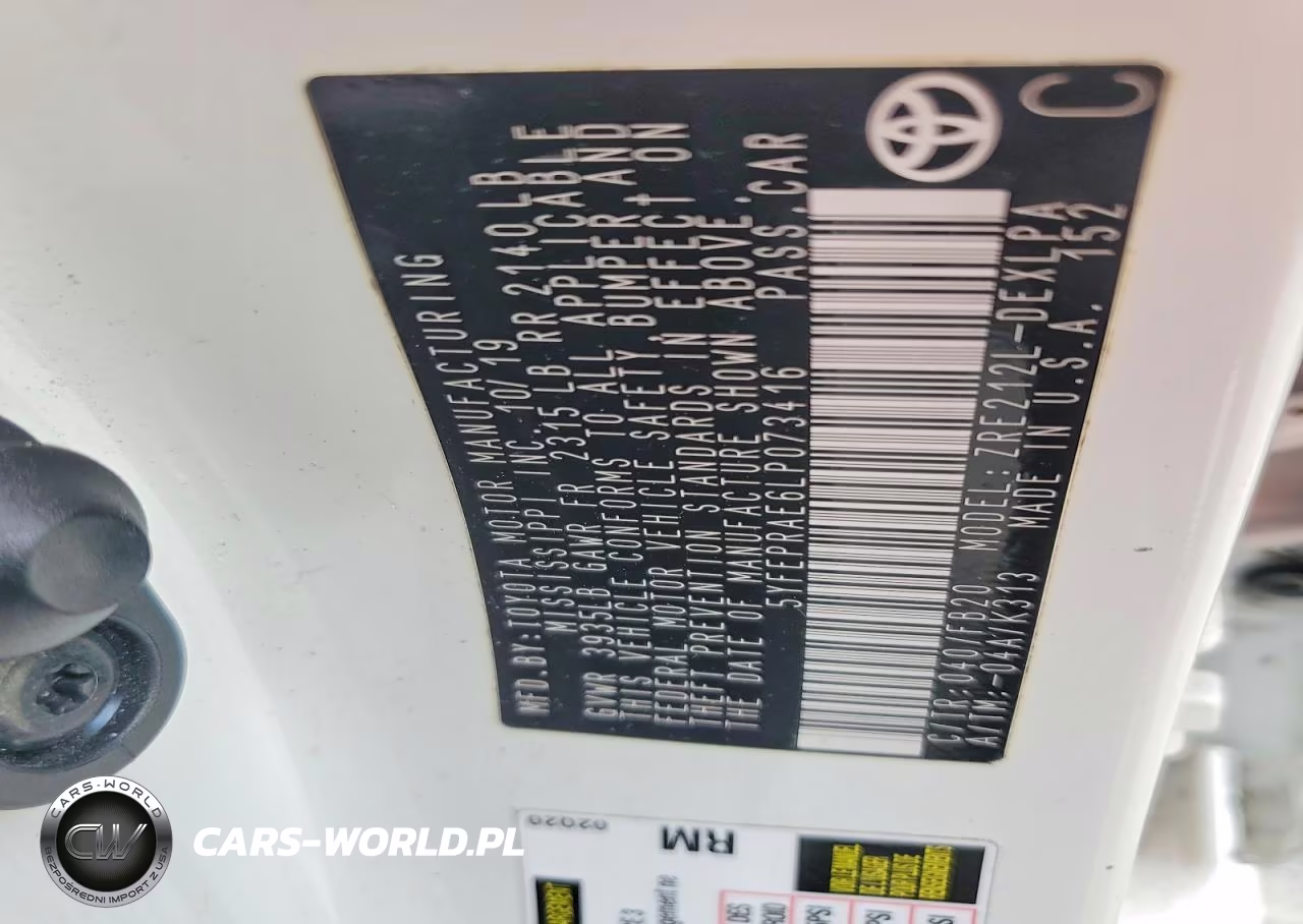 2020 Toyota Corolla Le VIN:5YFEPRAE6LP073416 - 12