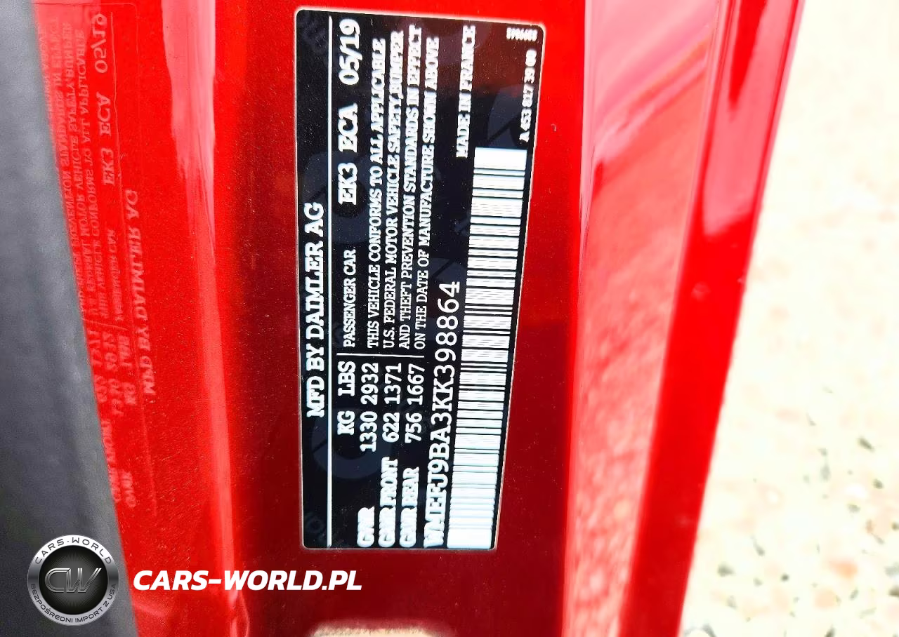 2019 Smart Fortwo VIN:WMEFJ9BA3KK398864 - 12