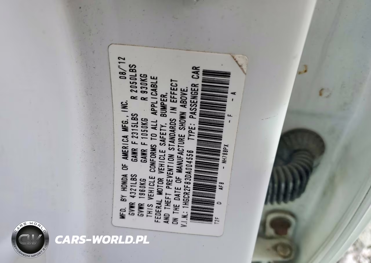 2013 Honda Accord Exl VIN:1HGCR2F83DA004556 - 13