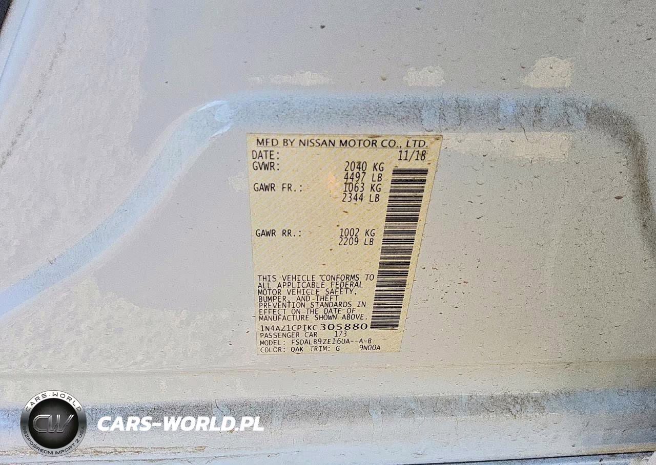 2019 Nissan Leaf S VIN:1N4AZ1CP1KC305880 - 13
